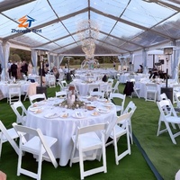 Tente d'exposition de luxe en alliage d'aluminium pour cérémonies religieuses en extérieur, avec couverture en PVC imperméable, taille personnalisée, durable toutes saisons