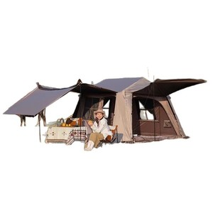 Tenda da Campeggio Personalizzata Grande per 8-10 Persone, Una Stanza e Un Salone, Modello Beetle Garden, Lussuosa per Famiglie e Viaggi, Quattro Stagioni, in Oxford 210D Impermeabile - Product Image 1