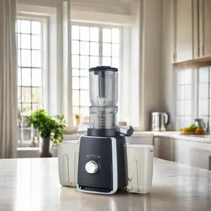 Low Noise Juicer mastising lambat Motor senyap mesin ekstraktor tekan dingin untuk Wheatgrass dan buah yang dapat pasak