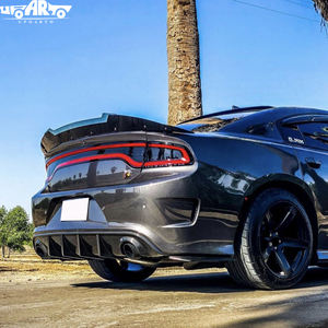 Aileron de voiture HS en plastique ABS aspect carbone Venom V2 style Wickerbill pour <span class=keywords><strong>Dodge</strong></span> Charger <span class=keywords><strong>SRT</strong></span> Hellcat Scat Pack 2015-2023 - Product Image 5