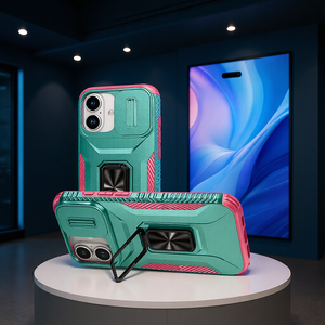 Funda de TPU y PC con Anillo Soporte para <span class=keywords><strong>iPhone</strong></span> 17 Plus, 16E, 16 Pro <span class=keywords><strong>Max</strong></span>, 15 Plus, 13, 12 Mini, 11, X, <span class=keywords><strong>XS</strong></span>, XR, con Soporte para Coche y Cubierta Trasera para Teléfono - Product Image 5