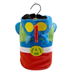 ชุดคอสตูมแปลงร่างสัตว์เลี้ยงแบบสบายๆ ลายซูเปอร์แมนไข่เค็ม สำหรับสุนัขพันธุ์เท็ดดี้ บิชอง คอร์กี้ โกลเด้น รีทรีฟเวอร์ และสุนัขพันธุ์ใหญ่ สำหรับฤดูหนาว - Product Image 1