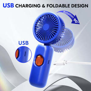 Ons Magazijn Producten Draagbare Kleine Ventilator Mini Usb Oplaadbare Handheld Fans Custom Logo Mini Fan - Product Image 4