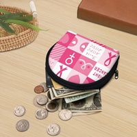 Porte-monnaie imprimé motif sac de friandises pour animaux de compagnie, sac de rangement mini-monnaie personnalisé sur demande, portefeuille minimaliste pour infirmière ou médecin