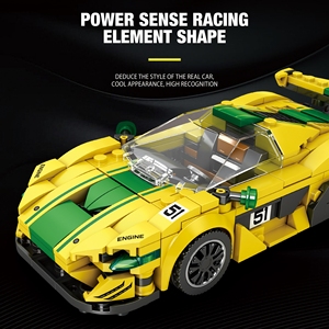 MOC Creative Building Block Sets P1 GTR Racing 1:36 351-Piece ABS Educational Construction Toy DIY Technical <b>Kit</b> Collectible - Product Image 3