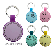 Étiquette d'identification pour animaux de compagnie en silicone ronde, lumineuse, double face, gravée au laser, anti-perte, pour chien ou chat, accessoire pour collier