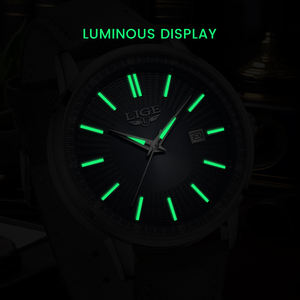 <span class=keywords><strong>Montre</strong></span> en cuir LIGE LG89280 pour homme, analogique, quartz, étanche, lumineuse, design élégant, <span class=keywords><strong>montre</strong></span>-bracelet pour homme, cadeau pour homme - Product Image 4