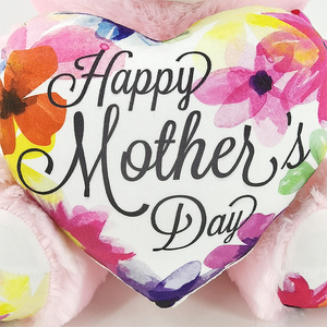 Peluche personalizzato orsacchiotto giocattoli per la festa della mamma con Logo a <span class=keywords><strong>cuore</strong></span> carino <span class=keywords><strong>rosa</strong></span> farcito orsacchiotto bambola mascotte per la festa della mamma - Product Image 5