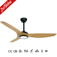 Ventilador de Techo 1stshine con Asistente de Voz, Control Remoto, Función de Temporizador, Ultra Silencioso, con Luz LED y Aspas de ABS