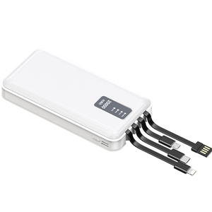 Regalo promozionale Ultra sottile Mini centrale elettrica portatile 20000mAh Power Bank con cavo Micro USB incorporato - Product Image 3