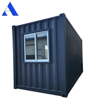 Maison conteneur maritime traditionnelle de 20 pieds avec design High Cube, toilettes, climatiseur et fonction respirante