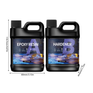 1:1 Ratio Epoxy Resin Hardener <b>Set</b> Crystal Clear No Bubbles for DIY <b>Art</b> Resin Jewelry Home Decoration - Product Image 6