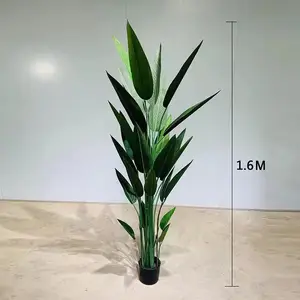 Plátano 6 pies simulación verde Planta artificial hogar plantas artificiales decoración árbol en maceta para la venta