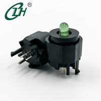 Interrupteur à bouton-poussoir momentané DIP à trou traversant, en laiton, éclairé par LED, 1NO, avec capuchon rouge et vert, pour appareils électroménagers - Vente en gros