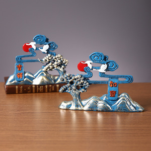 เครื่องประดับเรซิ่นจีนศิลปะลึกลับ 7147P ของตกแต่งมงคลสำหรับบ้าน สำนักงาน ตกแต่งเสริมความมั่งคั่ง - Product Image 2