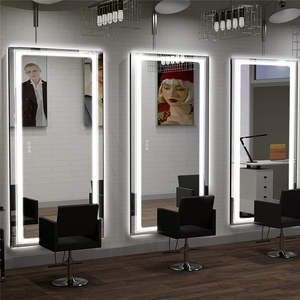 Miroir de salle de bain mural en usine, grand miroir de Dressing pleine longueur avec lumière LED - Product Image 4