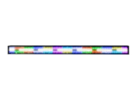 Professionnel 150W RGBW 48 + 24 lumière stroboscopique lumière de scène intérieure DMX contrôlée LED rondelle murale avec corps en aluminium pour les fêtes