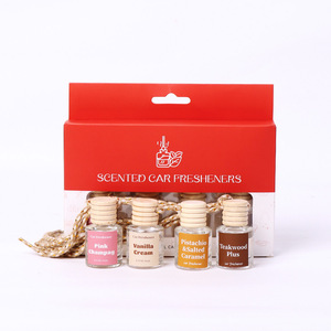 Hot bán 8ml chất lỏng hương thơm vetiver tinh dầu tinh dầu Kit hộp Quà Tặng 4 Miếng treo dầu khuếch tán cho lễ hội tặng quà - Product Image 4