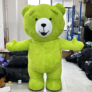 Costume de mascotte gonflable géant <span class=keywords><strong>pas</strong></span> <span class=keywords><strong>cher</strong></span> CE unisexe pour <span class=keywords><strong>adulte</strong></span>, personnalisable, coloré, en peluche, personnage de dessin animé, <span class=keywords><strong>ours</strong></span> en peluche, à vendre - Product Image 1