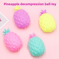 Mini-ananas anti-stress à presser, réaliste en forme de fruit, perlé, jouet amusant pour farces, en EVA pour la décompression