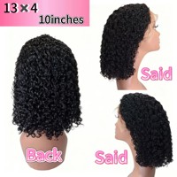 Perruque brésilienne Remy naturelle 360 degrés, frontale, petite, grande définition, brun clair, sans adhésif, unité en dentelle
