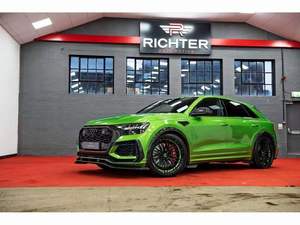 Kit de carrocería de fibra de carbono seco de alta calidad para Audi RSQ8 <span class=keywords><strong>ABT</strong></span> estilo parachoques delantero labio rejilla alerón de techo faldas laterales rueda cejas - Product Image 6