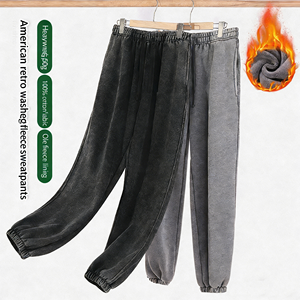 <span class=keywords><strong>Pantaloni</strong></span> della <span class=keywords><strong>Tuta</strong></span> Invernali Pesanti 500g Foderati in Pile Ispessiti con Risvolto Vendita all'Ingrosso Motivi Stampati Personalizzati per Abbigliamento Sportivo Maschile - Product Image 1
