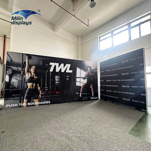 Custom Printed Easy Assembly Exhibition Booth Advertising SEG Light Boxes Stand