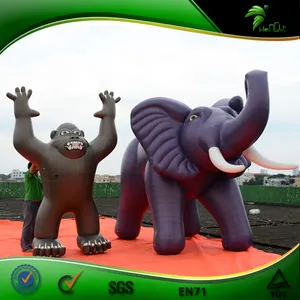 Mega Inflatable voi thực tế Inflatable đồ chơi động vật không khí linh vật quảng cáo bóng