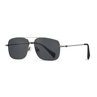 Lunettes de soleil haut de gamme en titane pur 20195 pour hommes, verres en verre minéral, revêtement anti-reflet AR, UV400, marque de luxe