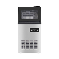 Machine à glaçons commerciale 36 kg/24 h, machine à glaçons industrielle avec compresseur et pompe à eau