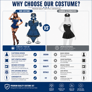 <span class=keywords><strong>Costume</strong></span> da Agente di Sicurezza per Donna, Travestimento Anime per Halloween - Lingerie Sexy <span class=keywords><strong>in</strong></span> Poliestere - Product Image 4