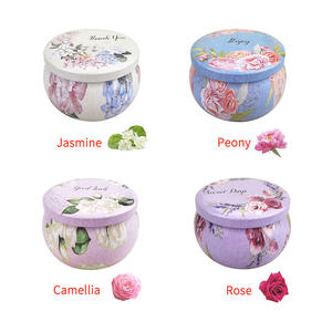 バレンタインホリデーギフトバスヨガリラックス4.4オンスフレグランスティンジャー高級大豆ワックス香りキャンドルギフトセット女の子用 - Product Image 4