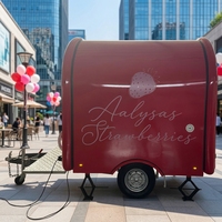 Remolque de Comida Móvil Multifuncional de Estilo Moderno con Cápsula de Fibra de Vidrio de Color Personalizado, para Venta de Comida Callejera al Aire Libre, 1 Año de Garantía
