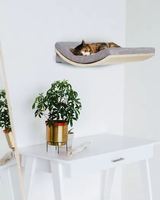 Cadre d'escalade pour chat en bois moderne personnalisé hamac pour chat étagères murales meubles pour chat montés avec 3 marches
