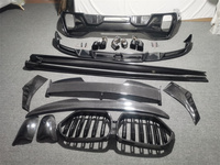 Kit de carrocería estilo Larte de fibra de carbono para BMW G06 X6 40i 50i 40d X6 50d 2019-2023 faldas laterales de labio delantero alerón difusor embellecedor de guardabarros