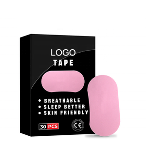 30 पीसी कस्टम लोगो चिपकने वाला अंडाकार एंटी स्मूप स्प सुबह बॉक्स सांस के साथ सोने के लिए नियमित मुंह टेप - Product Image 1