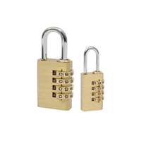 Cadenas à combinaison à 3 chiffres, logo personnalisé, antivol, étanche, utilisation sur porte et fenêtre, durable, haute sécurité, aluminium solide, 4 codes