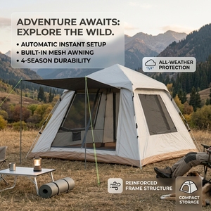 Tente automatique Oxford imperméable à ouverture rapide pour l'extérieur, personnalisable, économique, portable, légère et facile à monter, vente en gros - Product Image 1