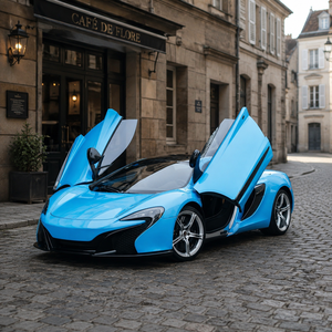 Film de protection pour voiture bleu ciel PET haute brillance 7,5 mil, auto-cicatrisant, avec technologie Air Release, pour enveloppement intégral de véhicule, film vinyle auto-adhésif changeant de couleur - Product Image 2
