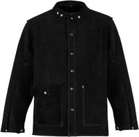 OEM Veste de travail de sécurité en cuir robuste et résistante à la chaleur et aux flammes