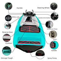 Kart électrique en fibre de verre 15KW 72V Mini Kart de mer à jet pour les eaux océaniques pour les sports nautiques et les courses de bateaux de pêche