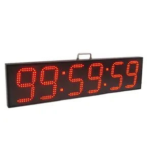 Hot sale 8 inch 6 digits large double-sided led countdown timer clock