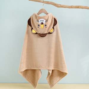 Velvet Cloak Rabbit Ear Swaddle Wrap Hooded <b>Bathrobes</b> Baby Boys Girls Bath <b>Towel</b> - Product Image 2