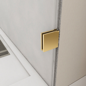 批发定制酒店不锈钢304单滑动玻璃淋浴房门外壳工厂好价格金饰 - Product Image 5