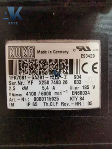 Moteur servo robot KUKA 00-115-925 1FK7081-5AZ91-1ZZ9-Z S04 - Product Image 2