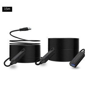 Cable de Extensión <span class=keywords><strong>USB</strong></span> <span class=keywords><strong>3.0</strong></span> Negro de Alta Calidad de 15 m con IC RTS5411 en Existencia - Product Image 1
