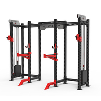 REYK Certifié CE, Rack de musculation à huit poteaux double, couleur personnalisable, pour Cross Fitness, Machine Smith et Entraînement de la force (Pectoraux)