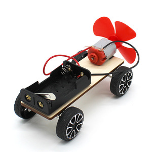 Kit d'expériences scientifiques, voiture à vent en bois, jouet éducatif à monter soi-même pour enfants de 7 à 9 ans, avec moteur et hélice, commande manuelle - Product Image 3