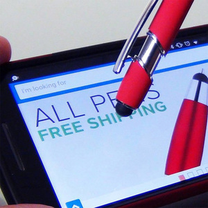 Khuyến mại giá rẻ nhất nhôm <span class=keywords><strong>Ballpoint</strong></span> Stylus Pen với cao su mềm màn hình cảm ứng giá rẻ biểu tượng tùy chỉnh cho điện thoại di động bóng điểm - Product Image 5